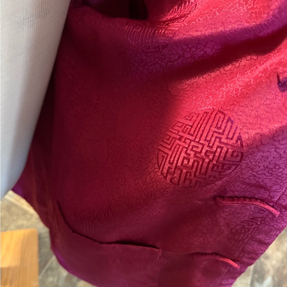 Tang suit Men's Blue and red double side Jacket - Picture 4 of 7